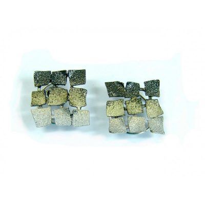 Pendiente plata pigmentos