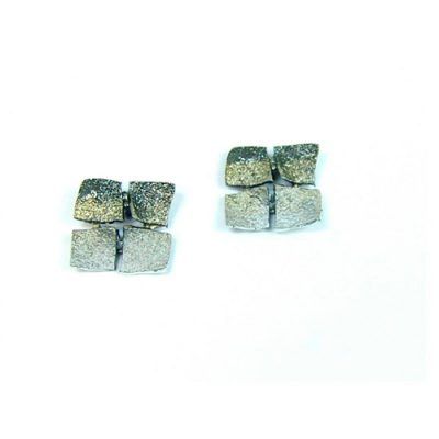 Pendiente plata pigmentos