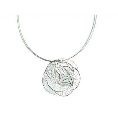 Colgante plata baño oro