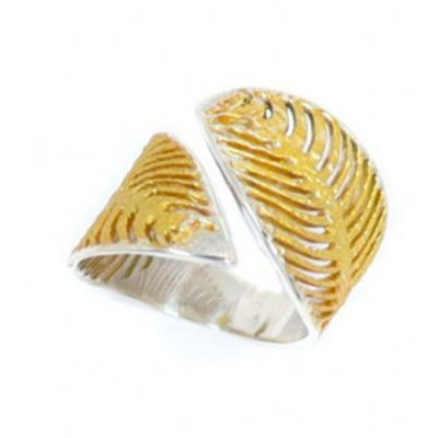 Anillo plata pigmentos