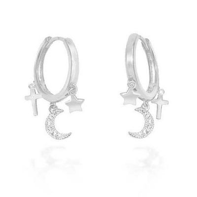Pendiente arete charms