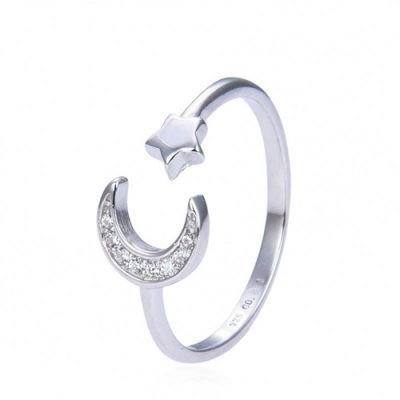 Anillo luna estrella