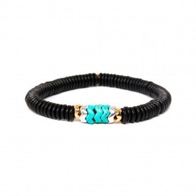 Pulsera ágata negra