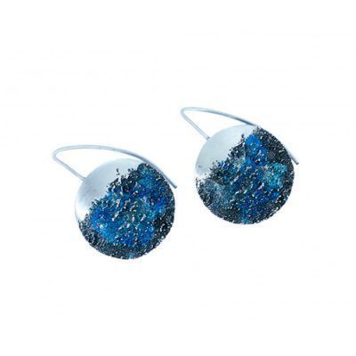 Pendientes plata pigmentos Tayga