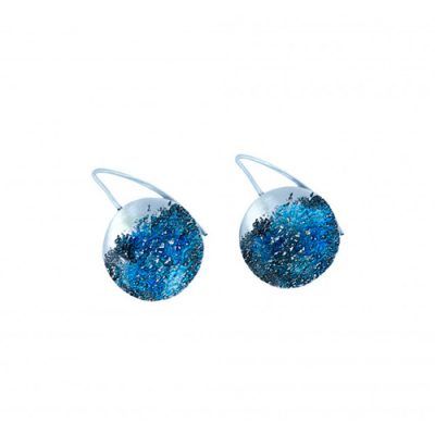 Pendientes plata pigmentos Tayga
