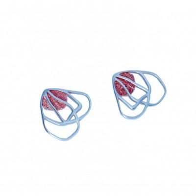 Pendientes plata pigmentos Cala